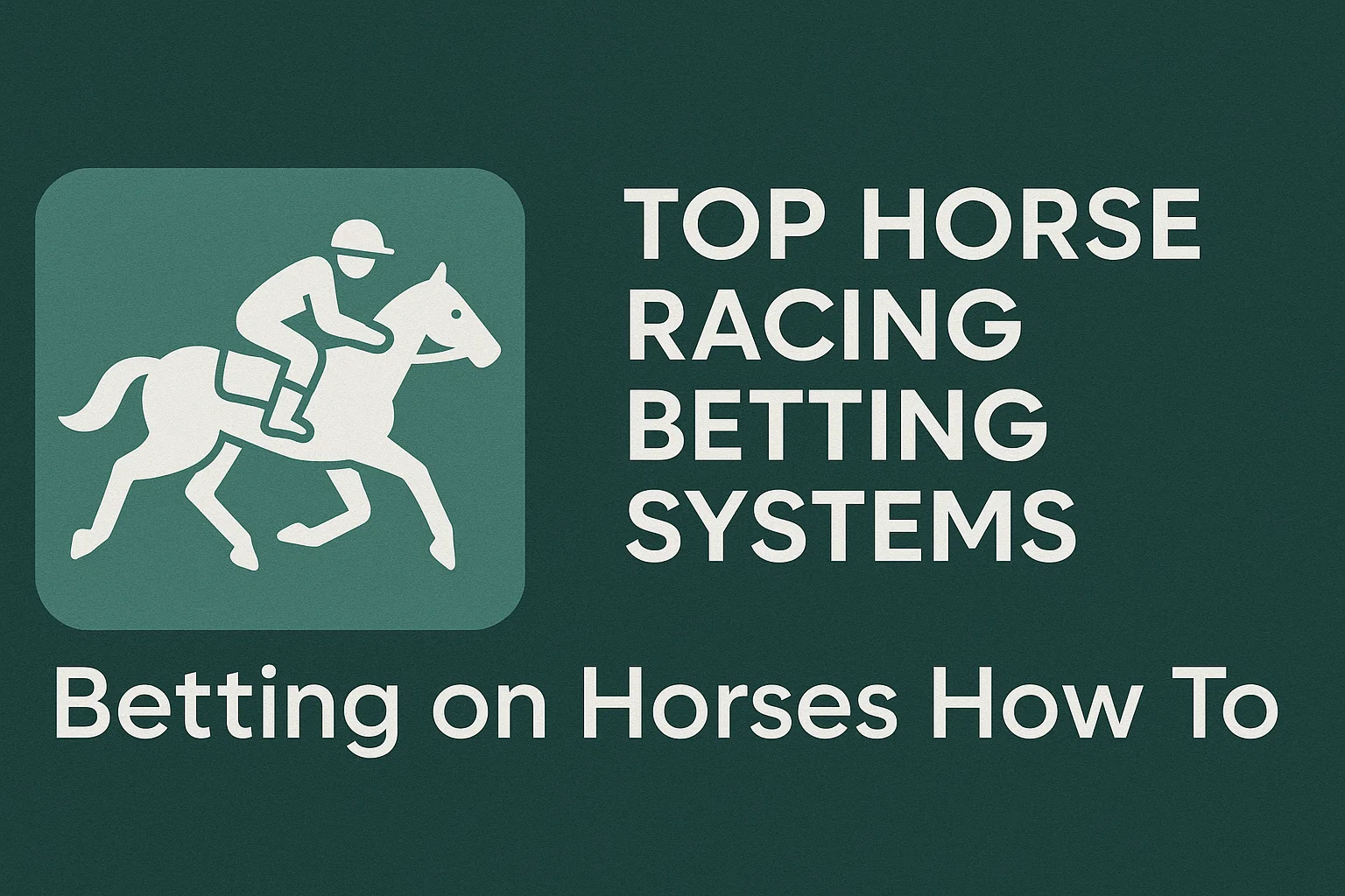 Top Horse Racing Betting Systems : Betting on Horses How To