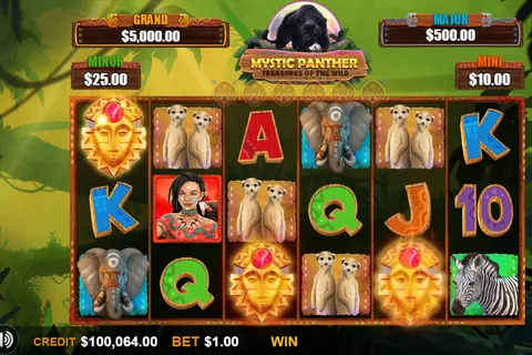 Mystic Panther slot screen